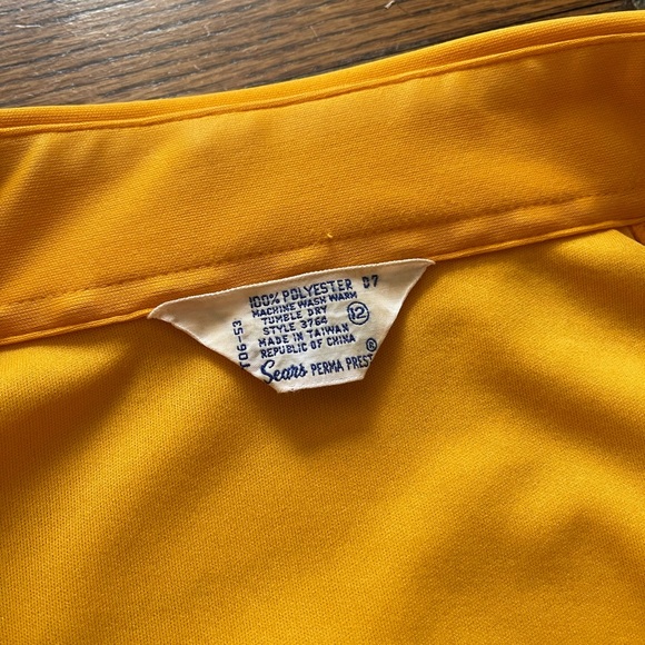 1970s Sears Perma Prest Button-Down Shirt Small, True Vintage - Picture 6 of 9